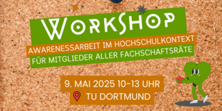 weiße Schrift und grüner Hintergrund. In der rechten unteren Ecke ist eine herzförmige grüne Person zu sehen, die ein kleines rotes Herz in den Händen hält.