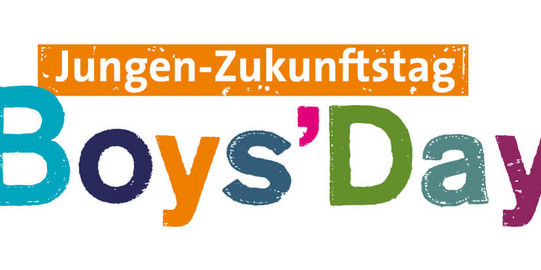 Buntes Logo mit dem Text 'Jungen-Zukunftstag Boys'Day'