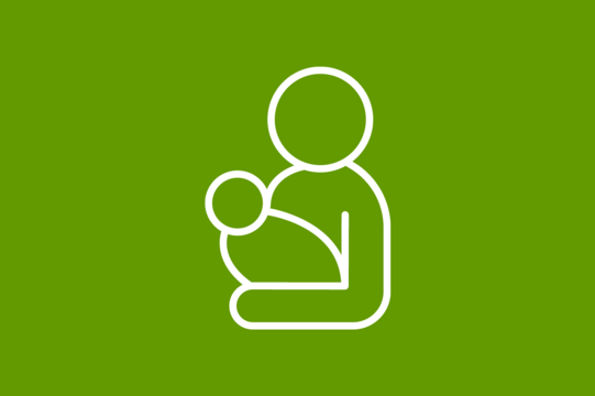 A person is breastfeeding a baby.