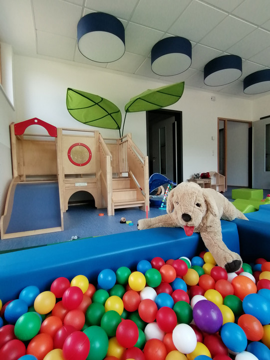 Children's recreation room filled with toys