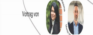Event poster from Technical University Dortmund titled 'Culture of Remembrance and the German Israel-Palestine Debate', dated December 4, 2025, featuring two portraits named Saba Nur Cheema and Aaron Mendel, event details, and a QR code.