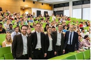 Recording lecture hall during the event